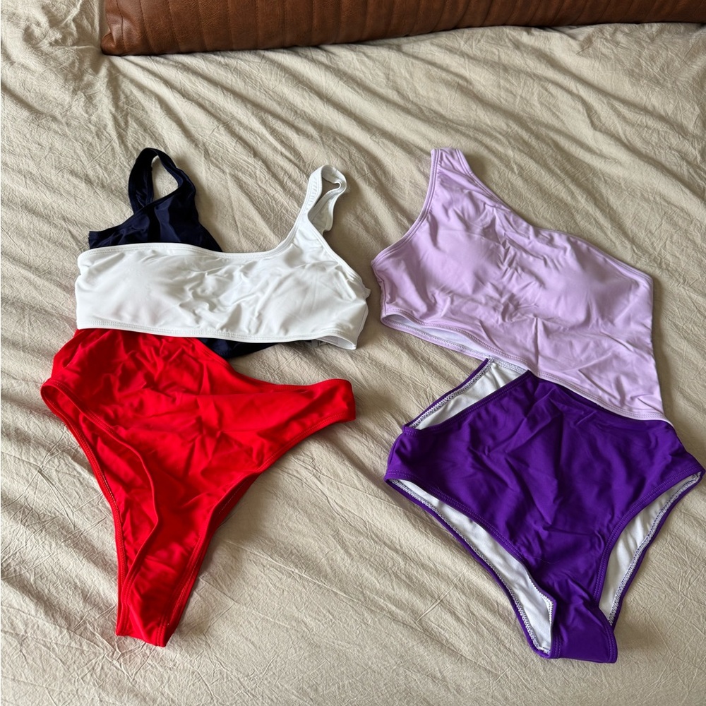 PACK OF 2 cutout one piece swim suits
